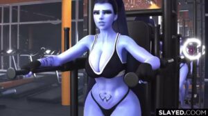 widowmaker gets creampied at the gym